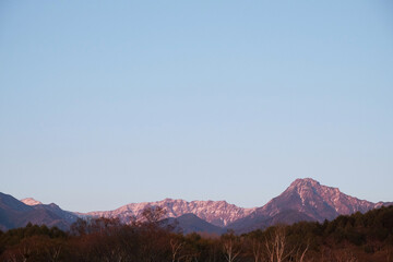 夕暮の八ヶ岳