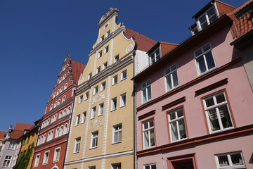 Fototapeta na wymiar Häuser in der Altstadt von Stralsund