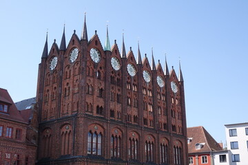 Fototapeta premium Rathaus in Stralsund