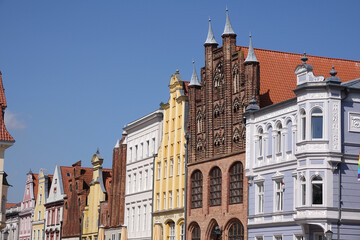 Fototapeta na wymiar Häuser in der Altstadt von Stralsund