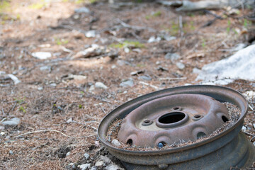 錆びたホイール