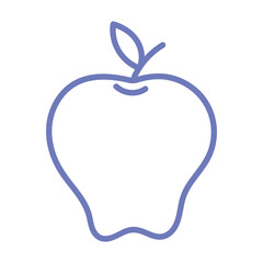 apple fruit line style