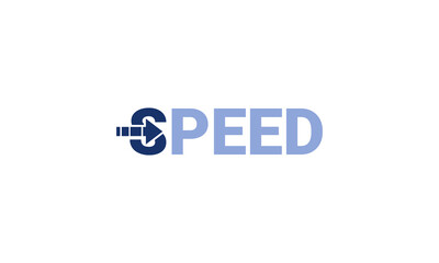 Speed logo design vector templet, 