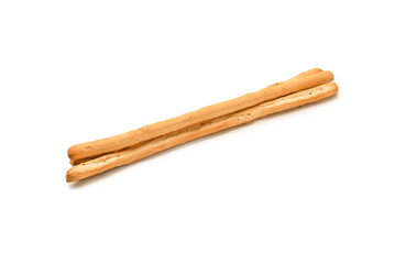 Bread sticks isolated on white background.