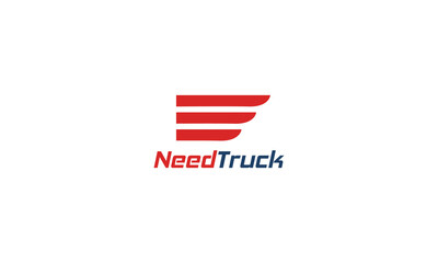 Truck company logo design vector templet, 