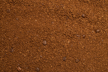 Instant coffee isolated on a background.