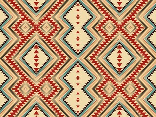 Geometric Patterns Ikat Fabric Prints Native American Mexican Patterns Abstract Background