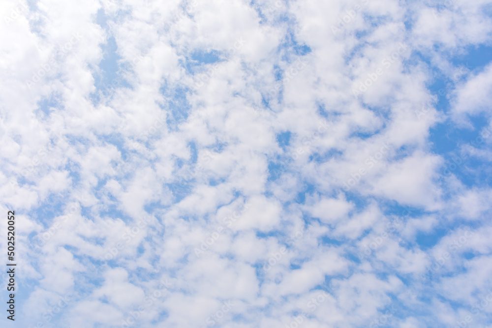 Wall mural White clouds on the blue sky or cloudscape.