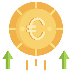PROFIT flat icon,linear,outline,graphic,illustration