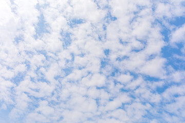 Fototapeta na wymiar White clouds on the blue sky or cloudscape.