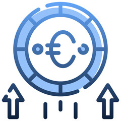 PROFIT Gradient icon,linear,outline,graphic,illustration