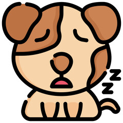 SLEEP filled outline icon,linear,outline,graphic,illustration