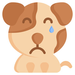 CRY flat icon,linear,outline,graphic,illustration