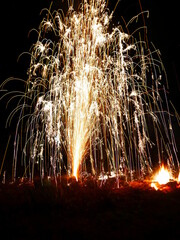 fireworks in the night