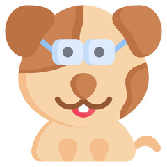 NERD flat icon,linear,outline,graphic,illustration