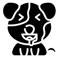 HUNGRY glyph icon,linear,outline,graphic,illustration