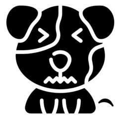 HURT glyph icon,linear,outline,graphic,illustration