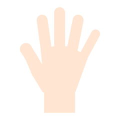 シンプルでかわいい手のイラスト  パー