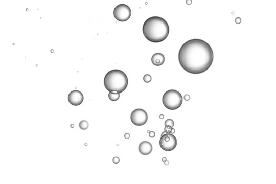 Liquid bubbles.