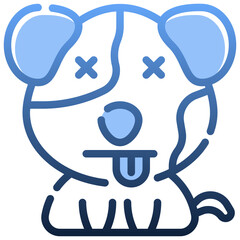 DEAD Gradient icon,linear,outline,graphic,illustration