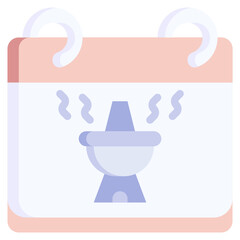 HOT POT flat icon,linear,outline,graphic,illustration