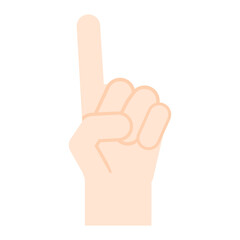 シンプルでかわいい手のイラスト 1