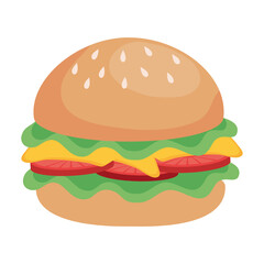 delicious burger fast food