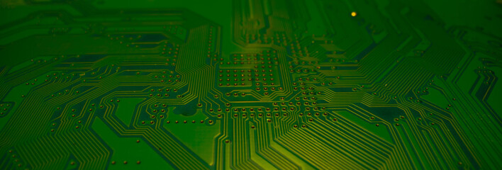 Electronic circuit board closeup. Electronic motherboard card. Circuitry and close-up on...