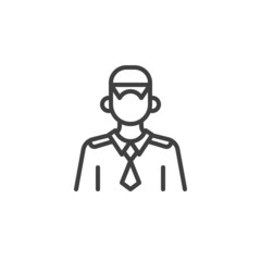 Personal Security line icon