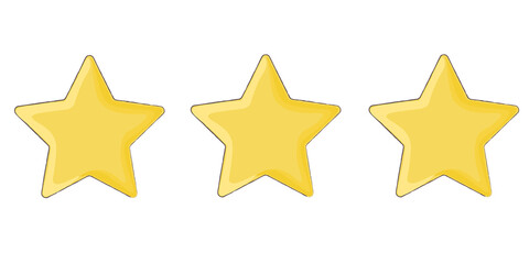 set of  yellow stars