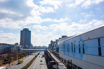 Fototapeta na wymiar 大阪の南港の風景
