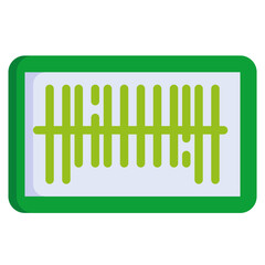 BARCODE flat icon,linear,outline,graphic,illustration