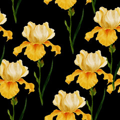 Beautiful seamless pattern with floral background 