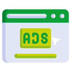 DIGITAL ADVRYTISING flat icon,linear,outline,graphic,illustration