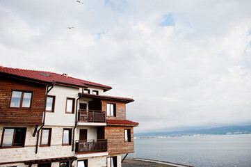Buildings at old town Nesebar, Bulgaria.