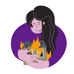 woman without a home