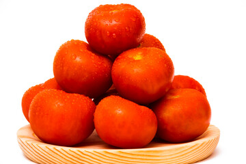 Tomatoes isolated on white background