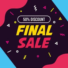 final sale lettering