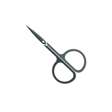 Hairdressing Scissors icon. Barber symbol silhouette isolated on white background. jpg image illustration for Website page and mobile app design.
