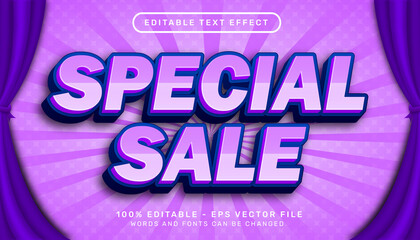 special sale 3d text effect and editable text effect