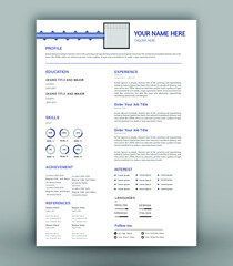 company cv template resume template  design