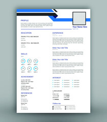 company cv template resume template  design