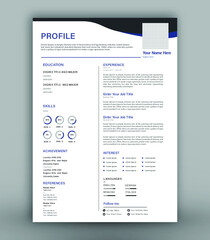 company cv template resume template  design