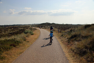 Fahrradtour auf Sylt an der Nordsee - obrazy, fototapety, plakaty