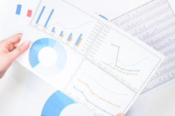 Graphs used for meetings at work