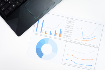 Graphs used for meetings at work