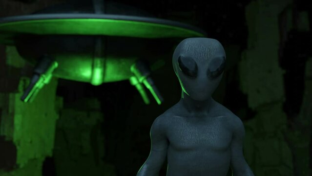 alien standing around loop