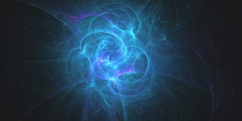 3D rendering abstract multicolor fractal background