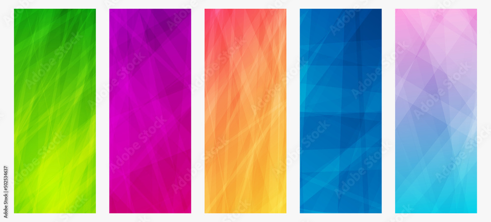 Poster modern colorful gradient background with lines