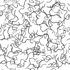 Seamless pattern with sketch squiggle